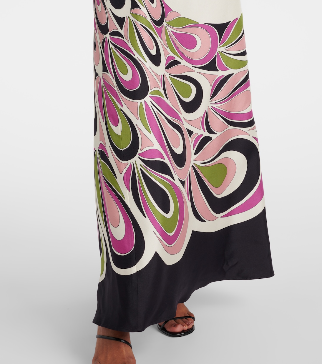 Roy one-shoulder silk twill maxi dress | La DoubleJ