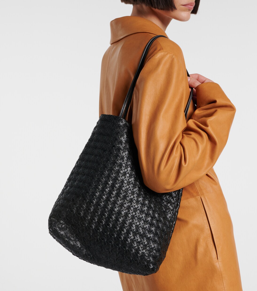 Lilou woven leather shoulder bag | The Row
