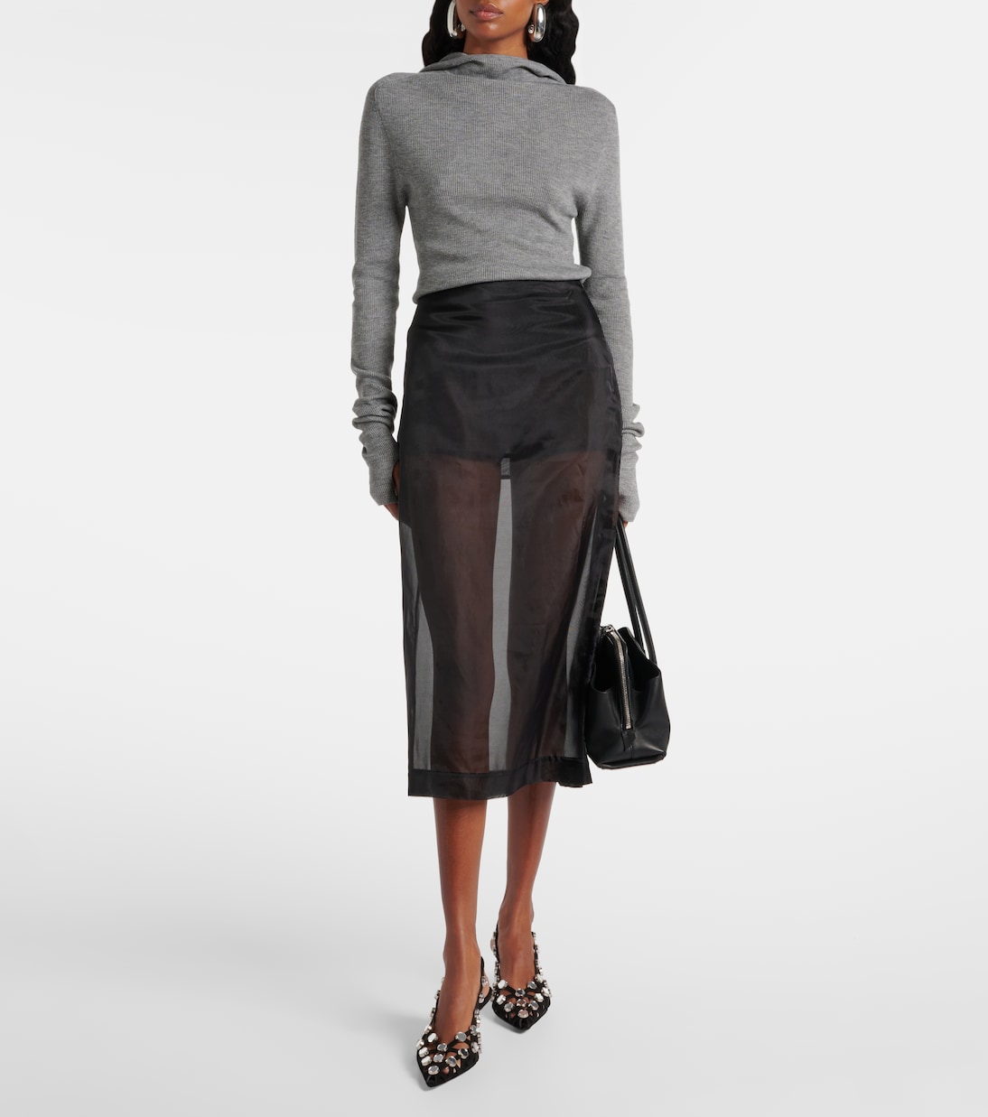 Top Danae in maglia con cappuccio | The Frankie Shop