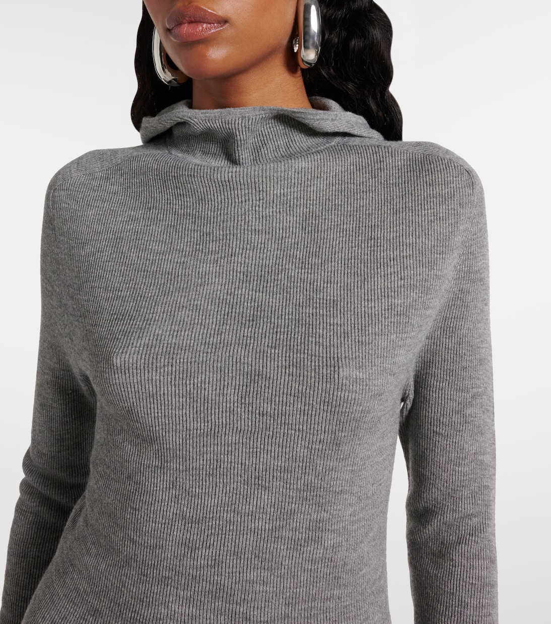 Top Danae in maglia con cappuccio | The Frankie Shop