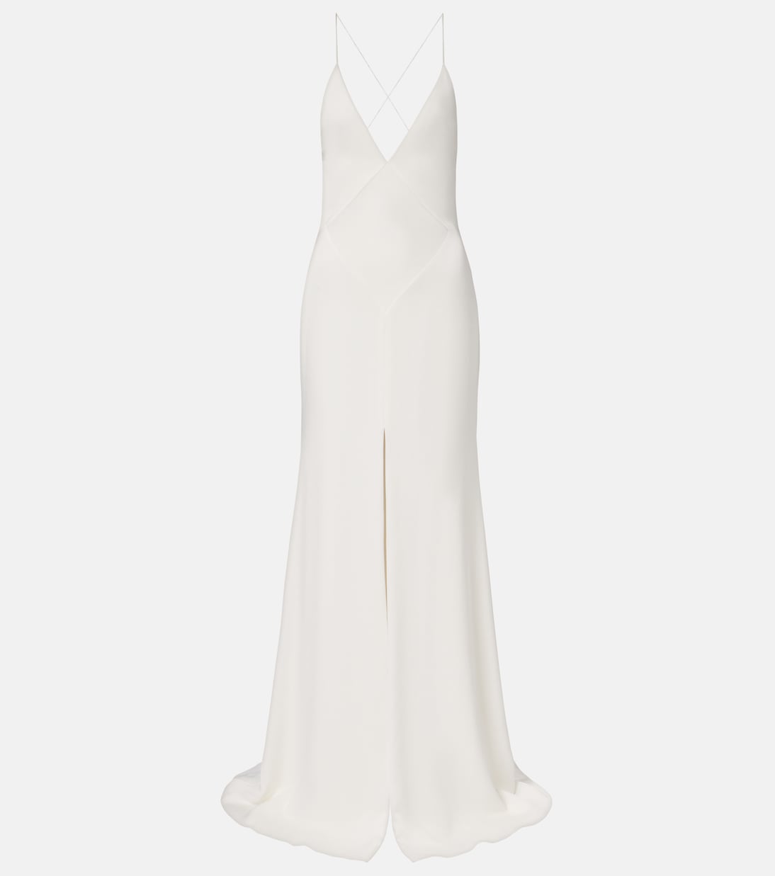 Open-back satin crêpe gown | Alex Perry