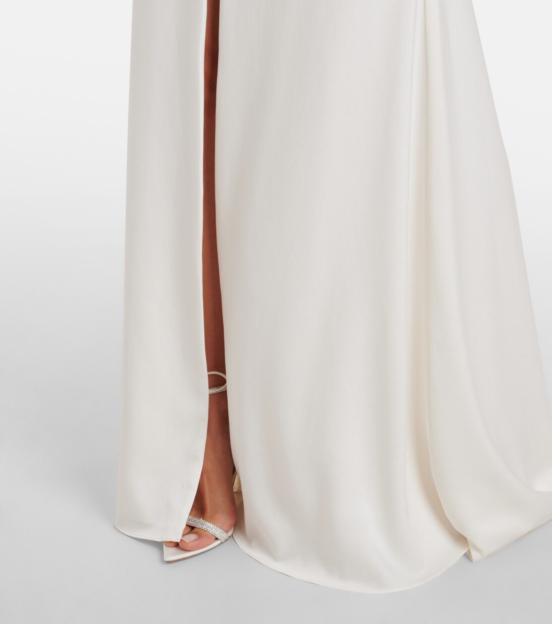 Open-back satin crêpe gown | Alex Perry