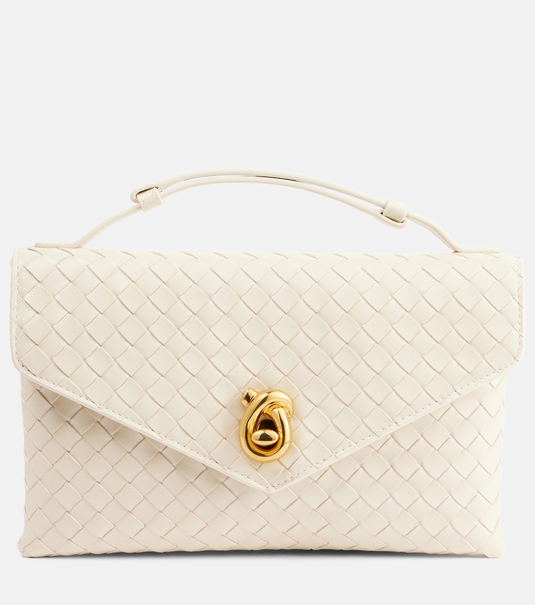 Knot Lock Intrecciato leather tote bag | Bottega Veneta