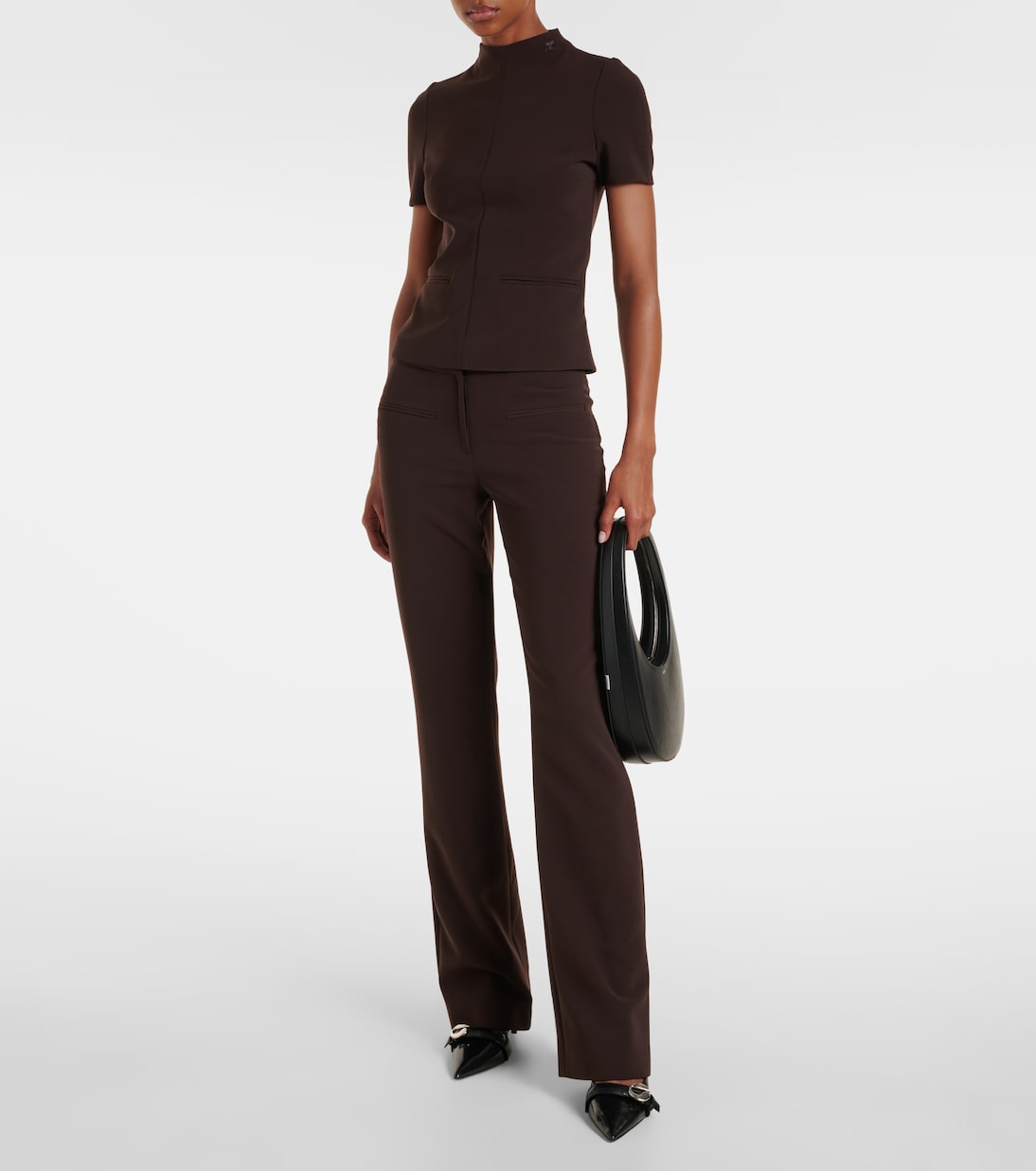 High-rise flared pants | Courrèges