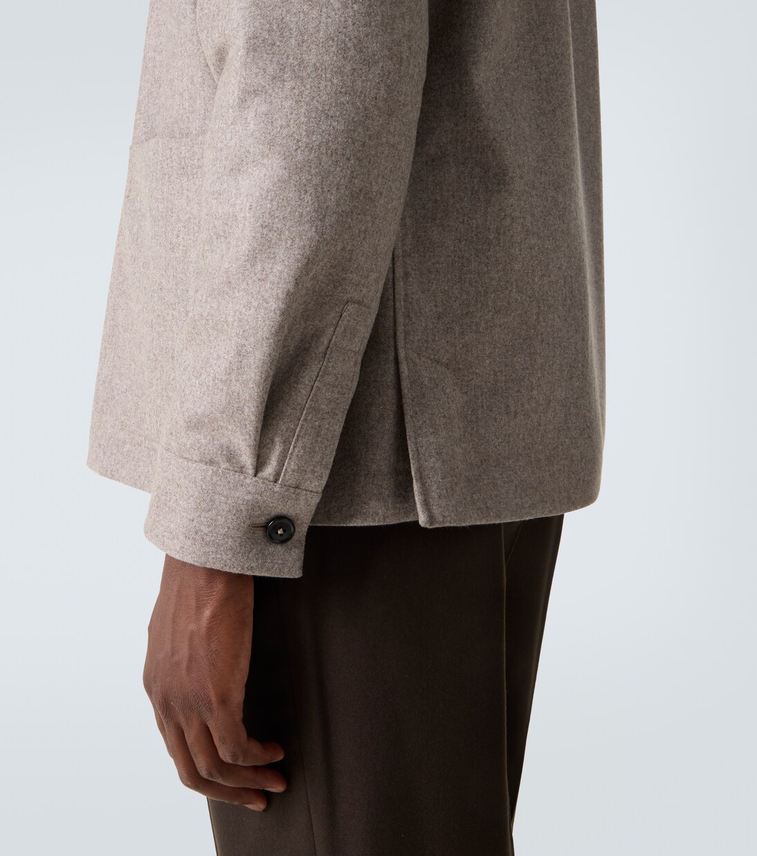 Pantalones tapered de franela de lana | Zegna