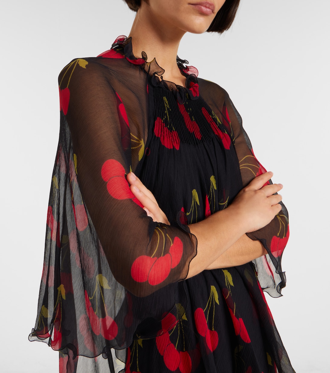 Robe aus Seidenchiffon | Valentino
