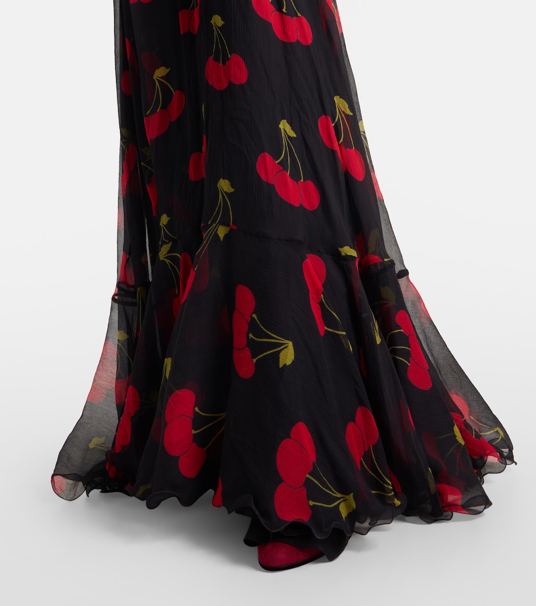 Robe aus Seidenchiffon | Valentino
