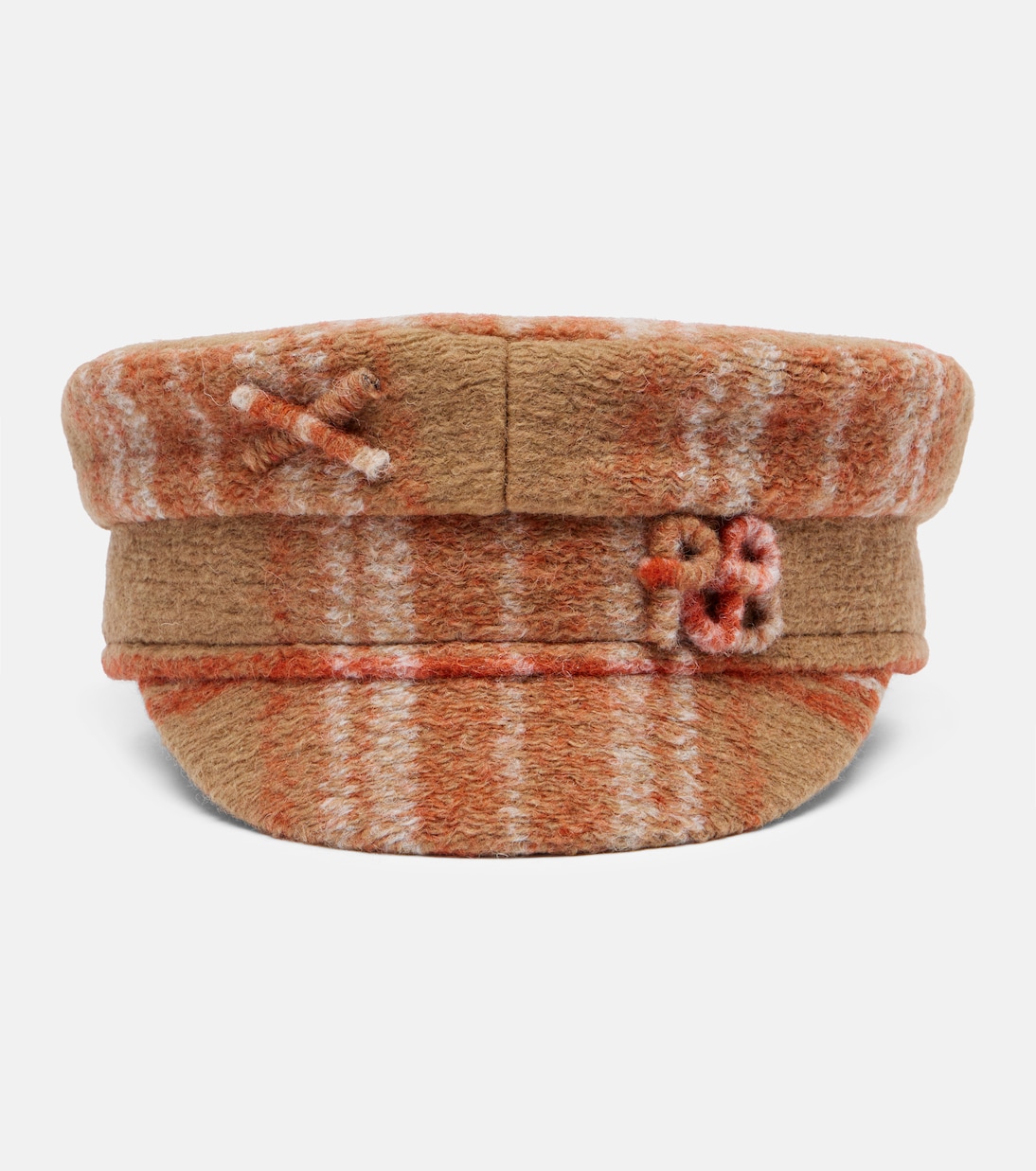 Checked wool-blend newsboy cap | Ruslan Baginskiy