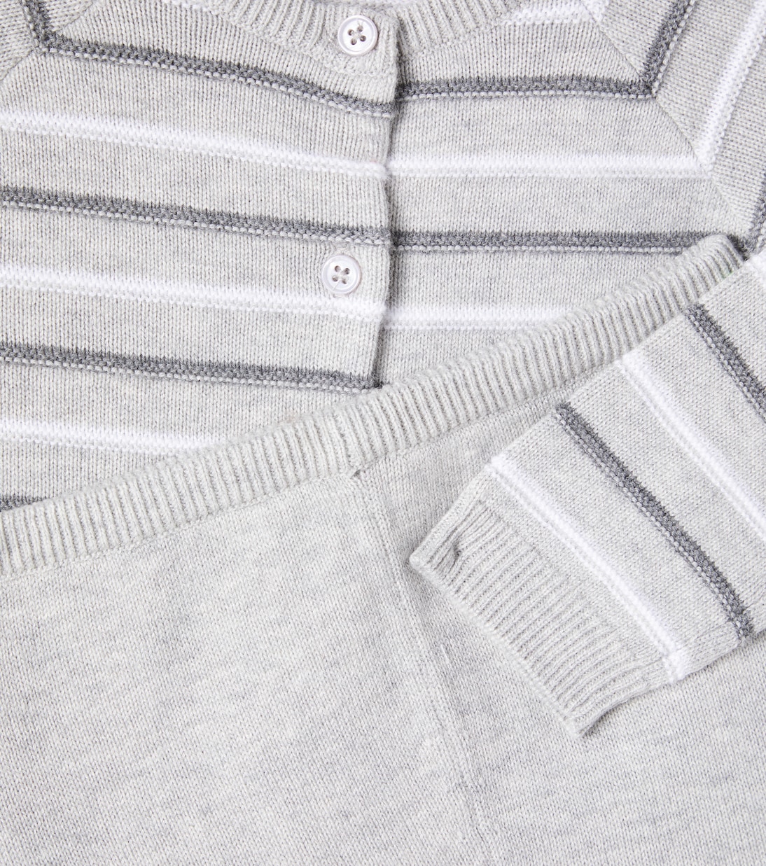 Baby Justio striped cardigan and pants set | Bonpoint