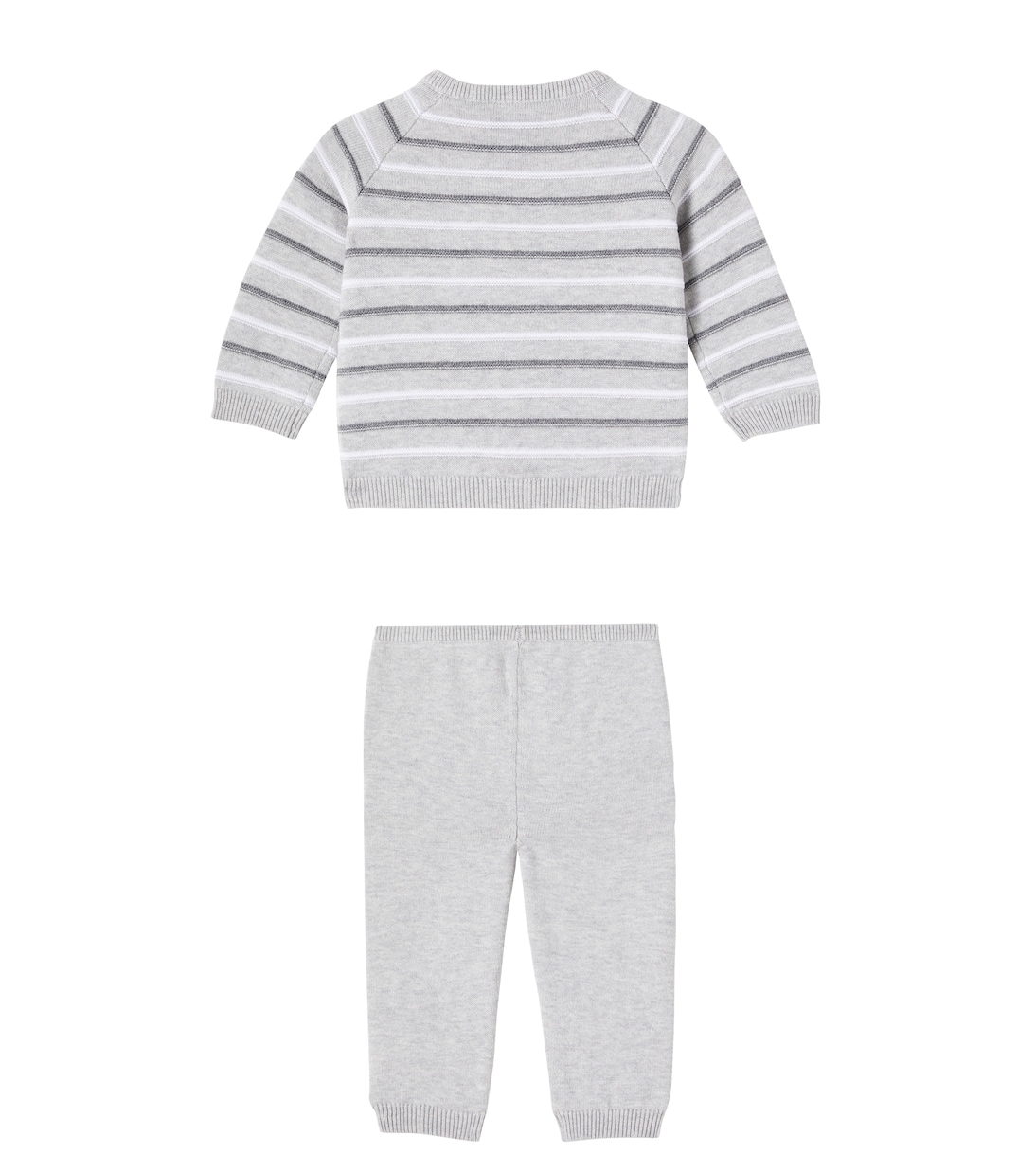 Baby Justio striped cardigan and pants set | Bonpoint