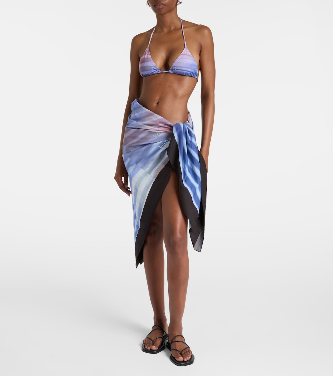 Printed cotton beach cover-up | Jean Paul Gaultier