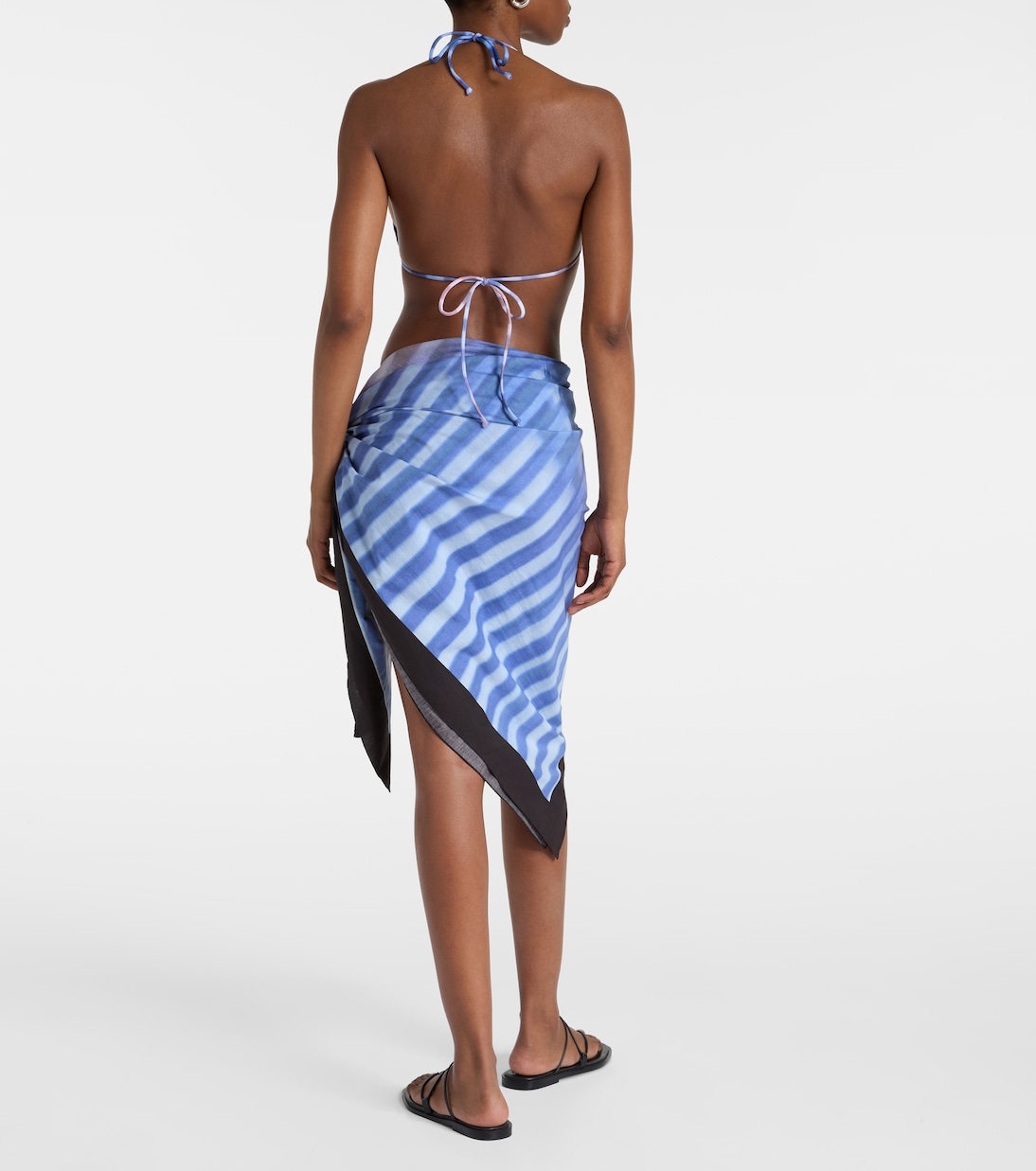 Printed cotton beach cover-up | Jean Paul Gaultier