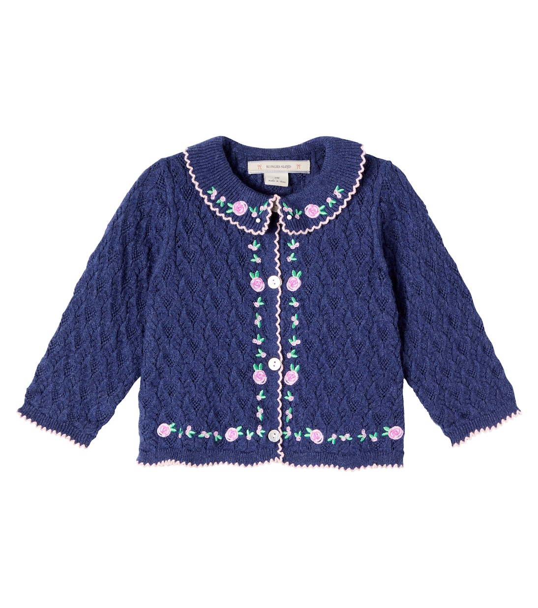 Baby Cardigan Rosier aus einem Baumwollgemisch | Konges Sløjd