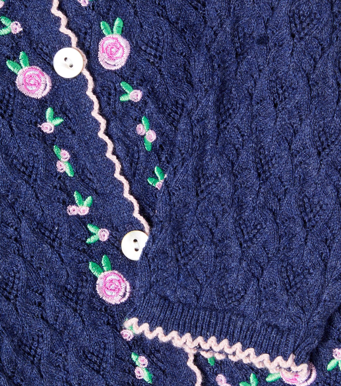Baby Cardigan Rosier aus einem Baumwollgemisch | Konges Sløjd