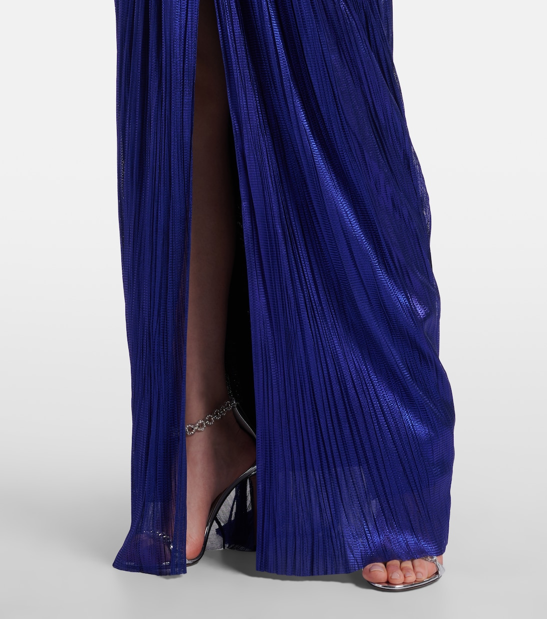 Camilla metallic silk tulle bustier gown | Maria Lucia Hohan