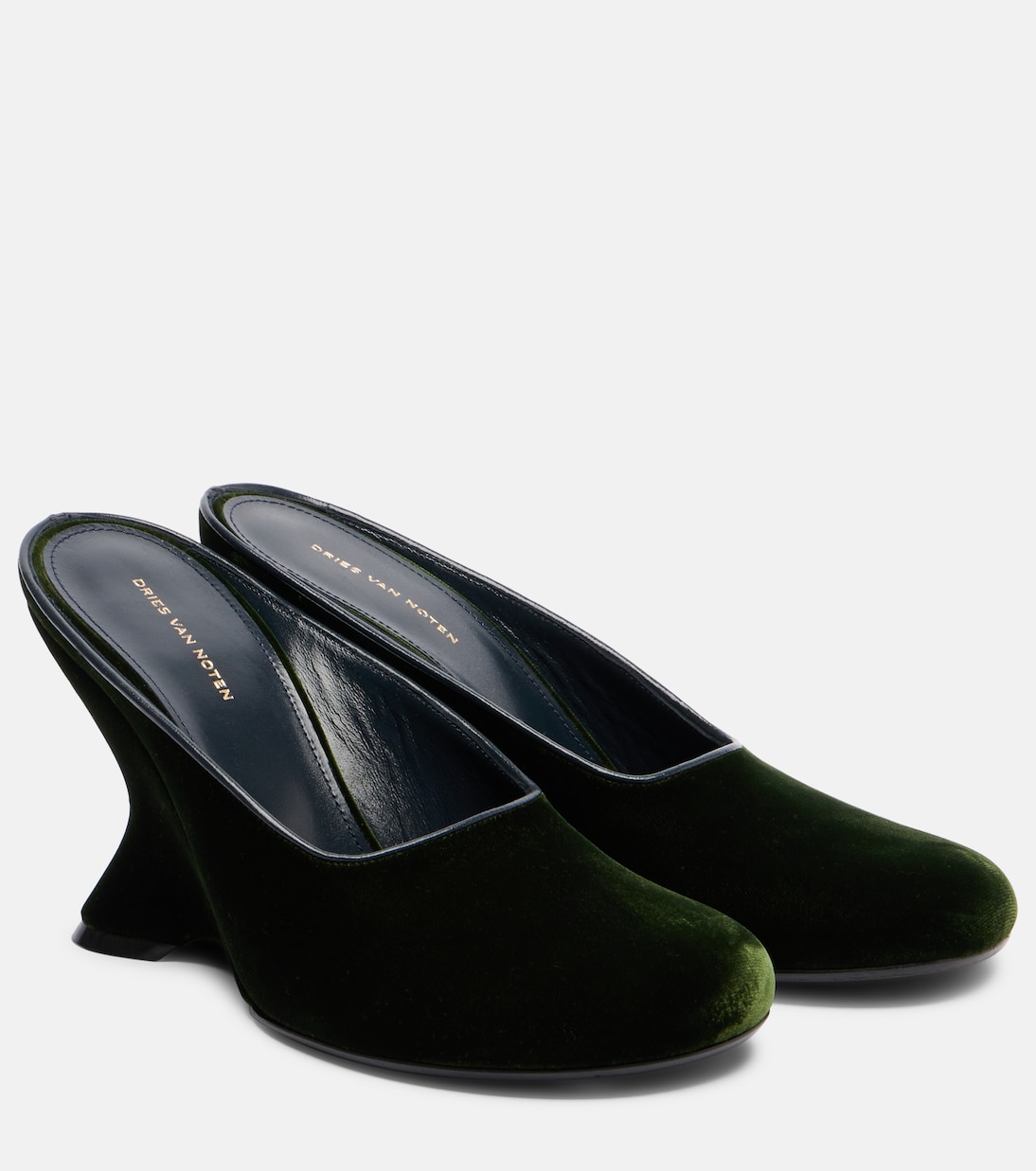 Wedges 95 aus Samt | Dries Van Noten