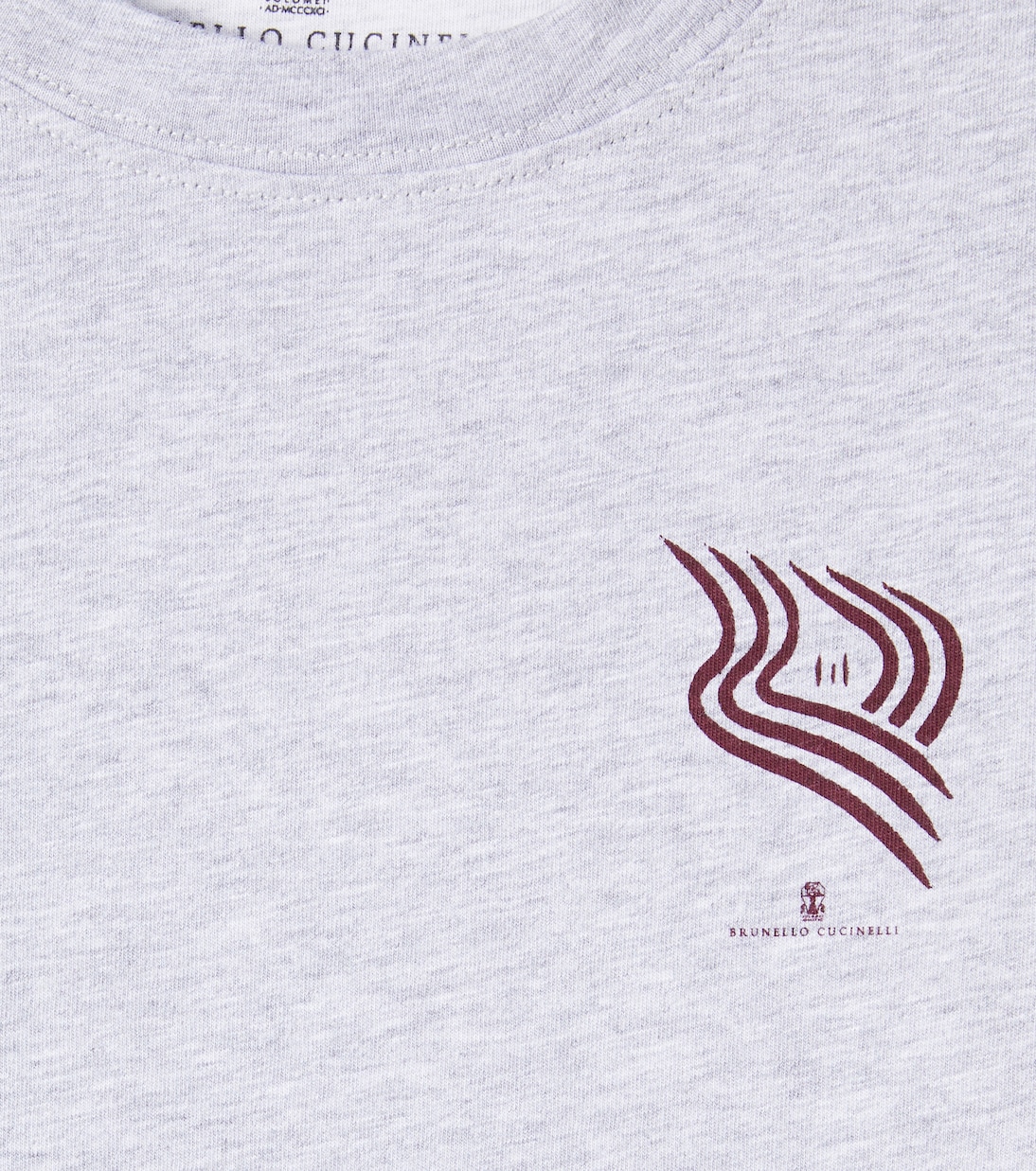 T-shirt in cotone con stampa | Brunello Cucinelli Kids