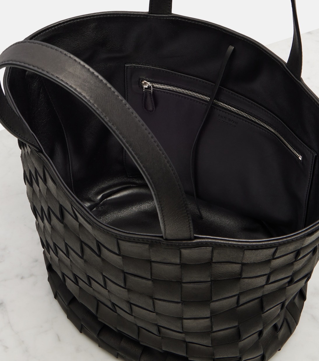 Sisal leather tote bag  | The Row