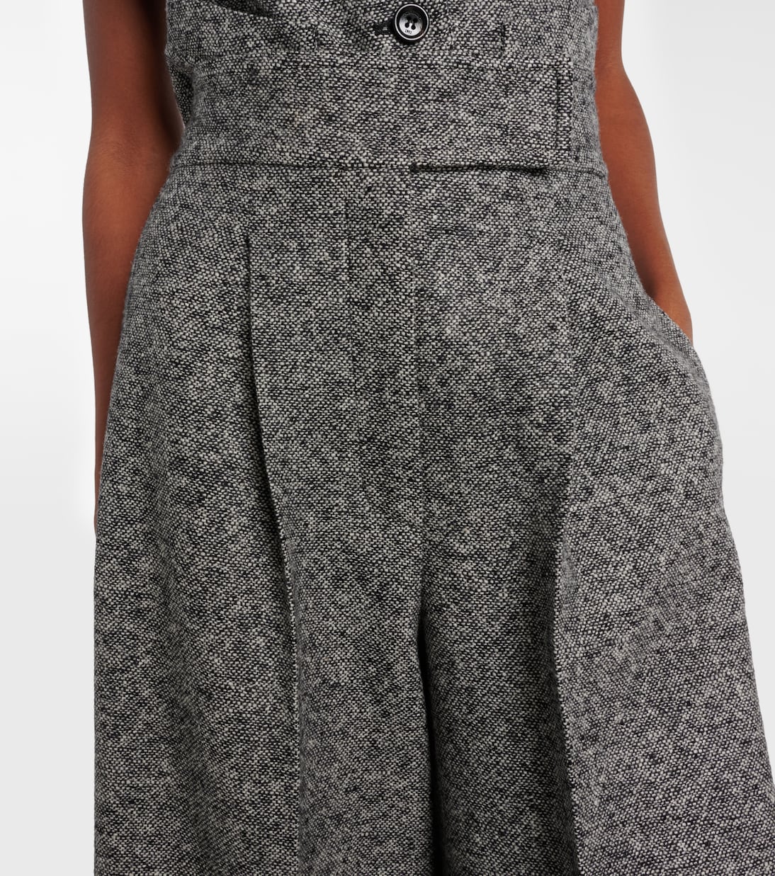 Simone wool and silk tweed wide-leg pants | Max Mara