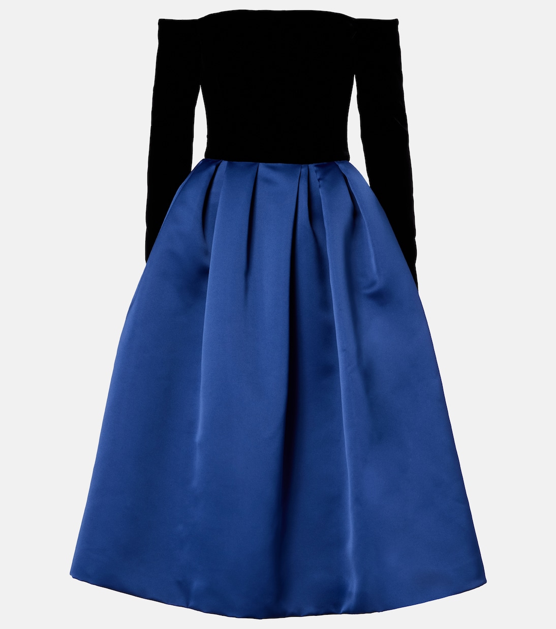 Off-Shoulder-Robe aus Crêpe und Satin | Carolina Herrera