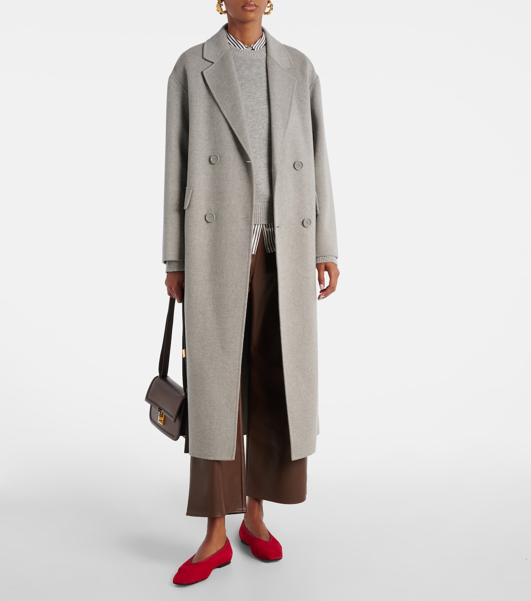 Amati 크롭 포 레더 와이드 팬츠 | 'S Max Mara