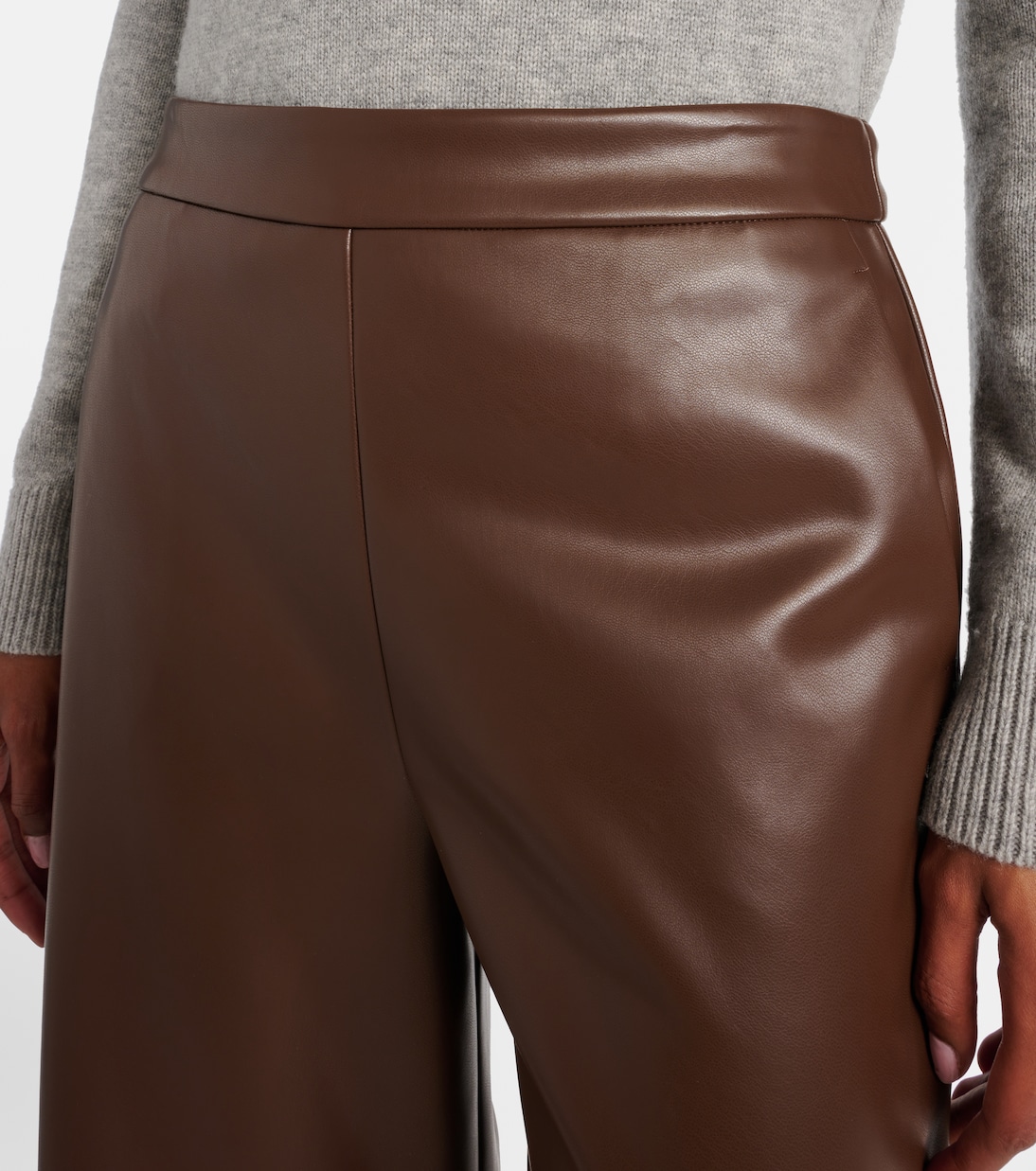 Amati 크롭 포 레더 와이드 팬츠 | 'S Max Mara