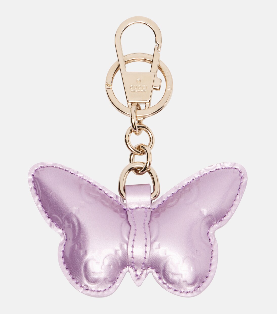 Butterfly 레더 백 참 | Gucci