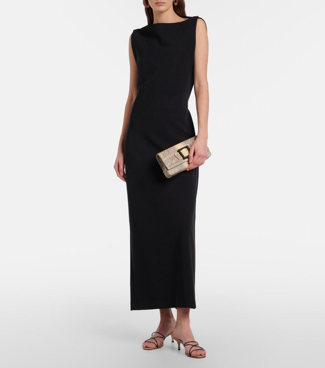 Maygot snake-effect leather clutch | Manolo Blahnik