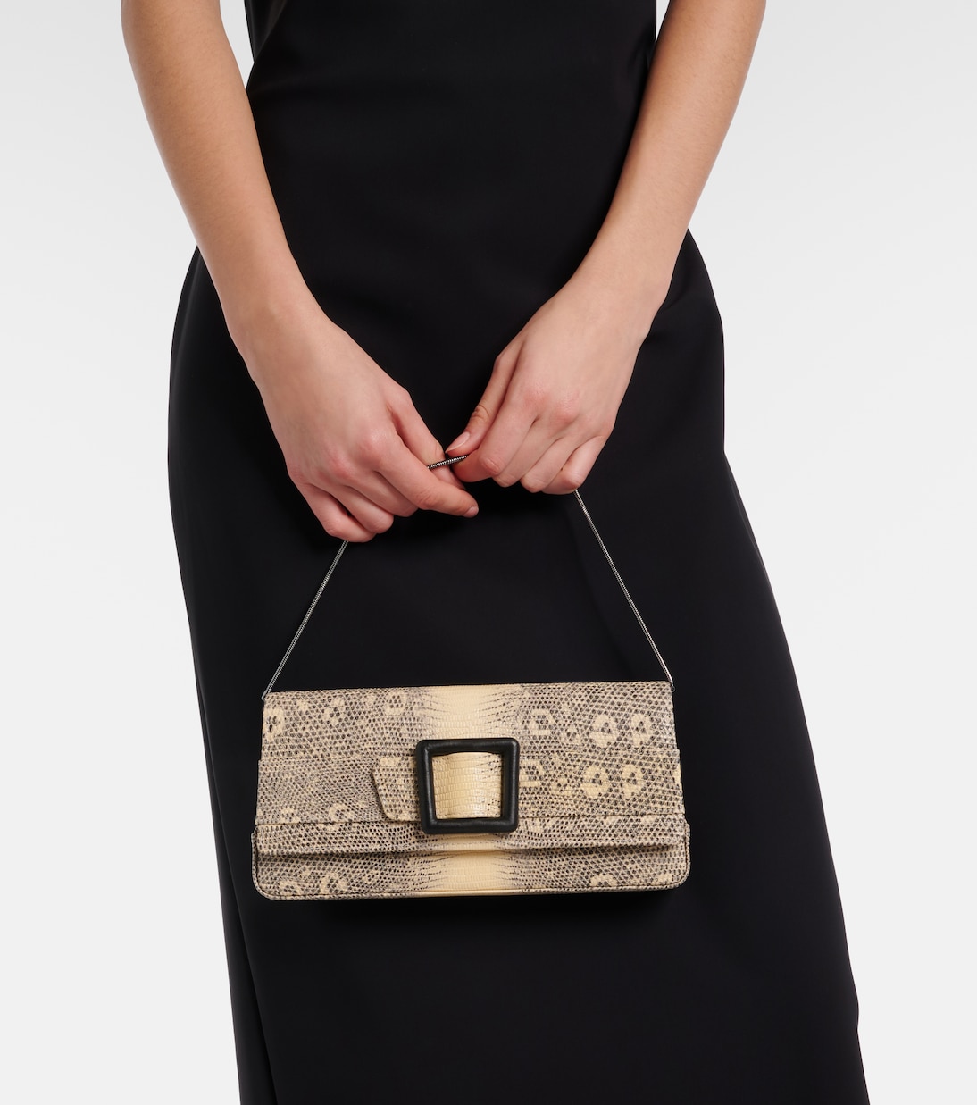 Maygot snake-effect leather clutch | Manolo Blahnik