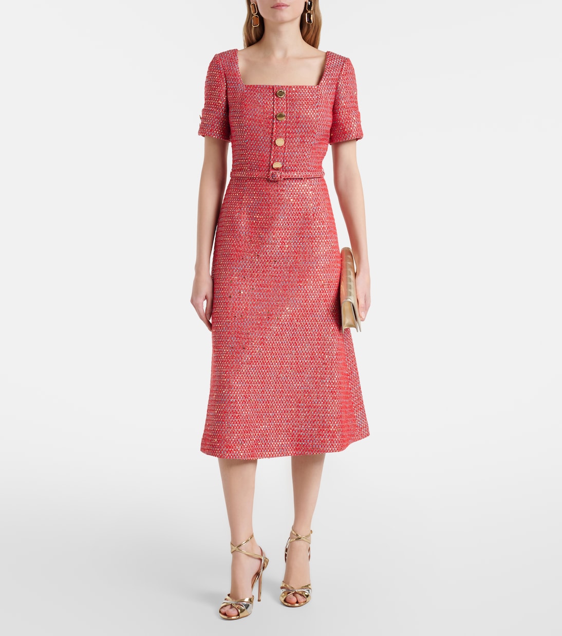 Midikleid aus Tweed | Carolina Herrera