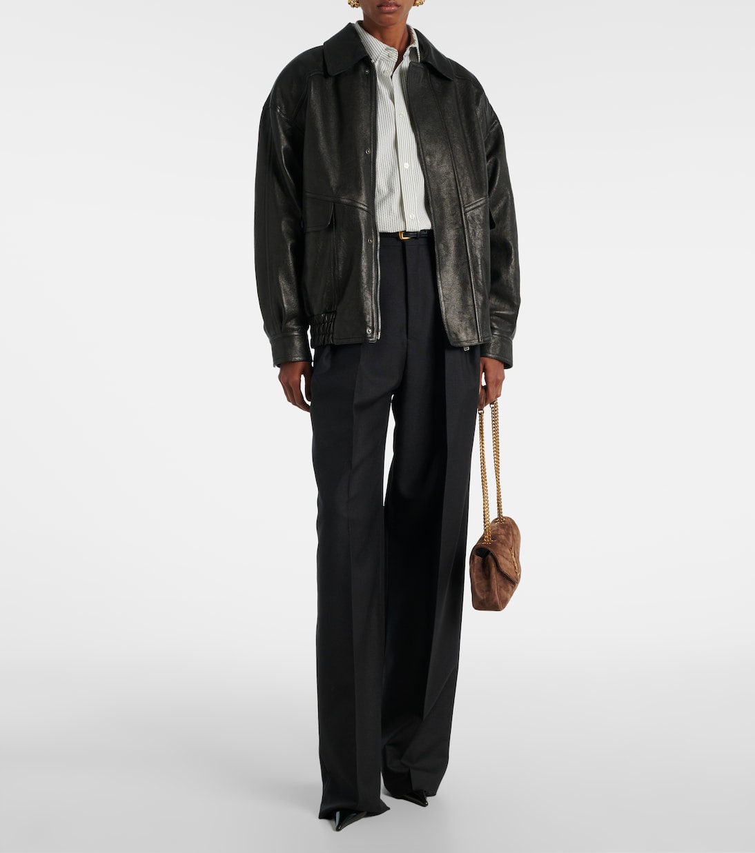 Weite Hose aus Wolle und Mohair | Saint Laurent