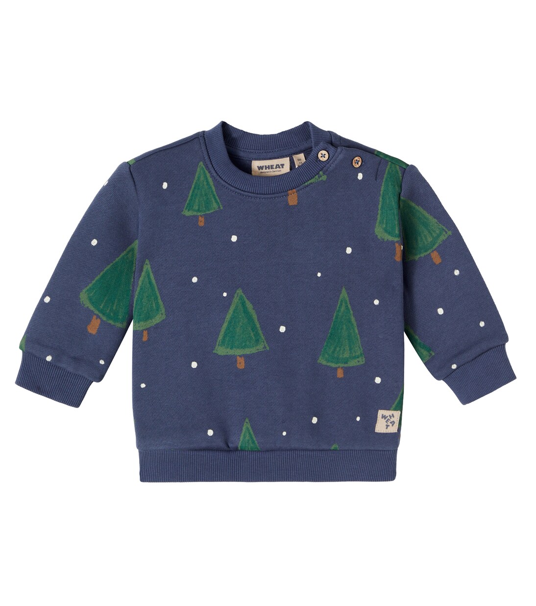 Baby Sandro printed cotton sweatshirt | Wheat