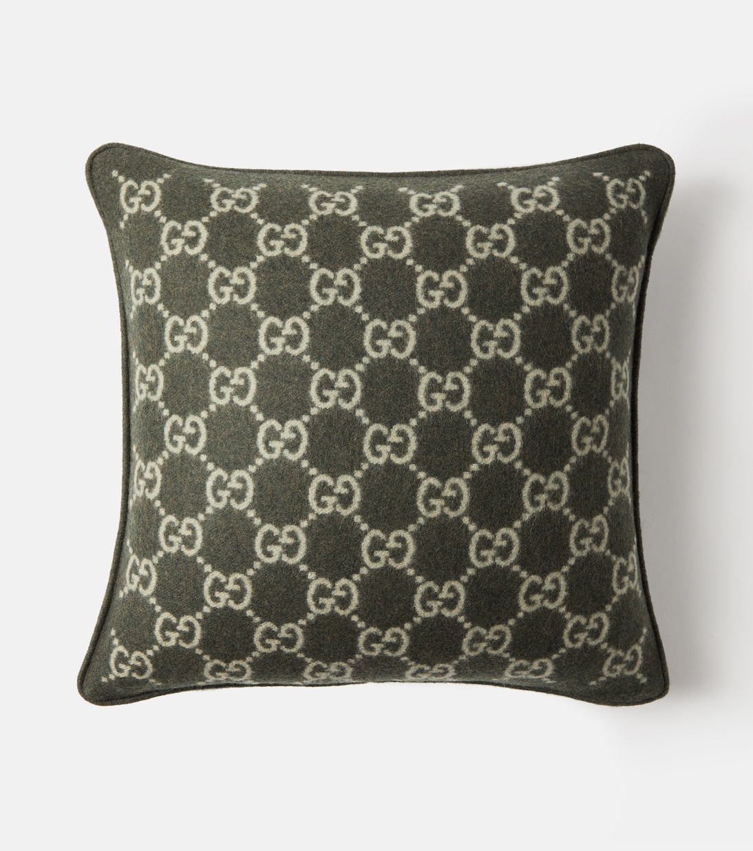 GG wool and cashmere jacquard cushion | Gucci