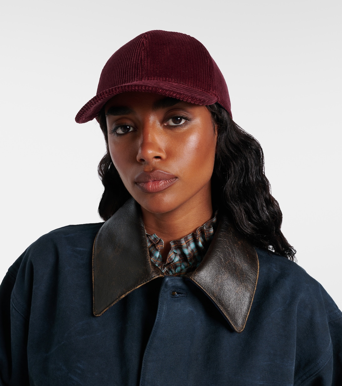 Gorra de pana de algodón | Prada
