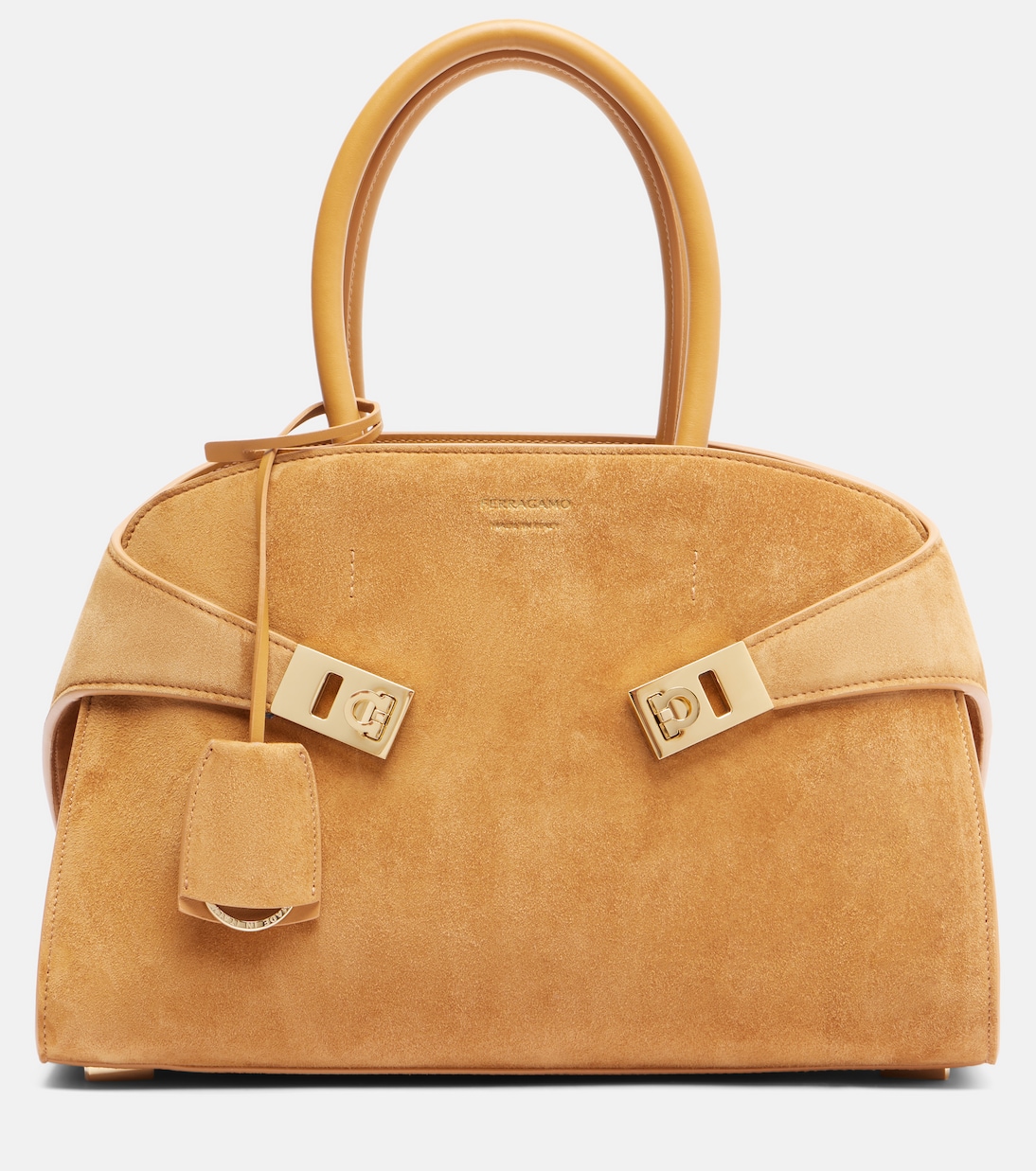 Hug Medium suede tote bag | Ferragamo