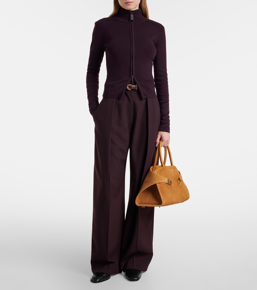 Hug Medium suede tote bag | Ferragamo