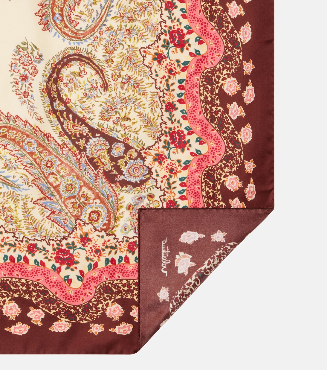 Printed silk twill scarf | Valentino