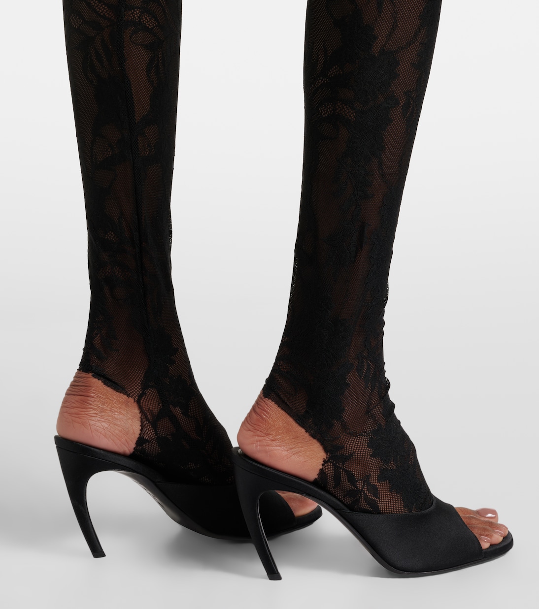 Lace-embroidered leggings | Norma Kamali