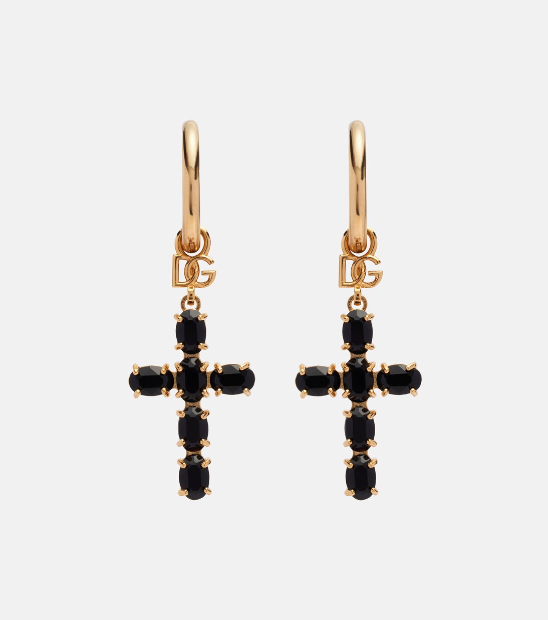 Crystal-embellished drop earrings | Dolce&Gabbana