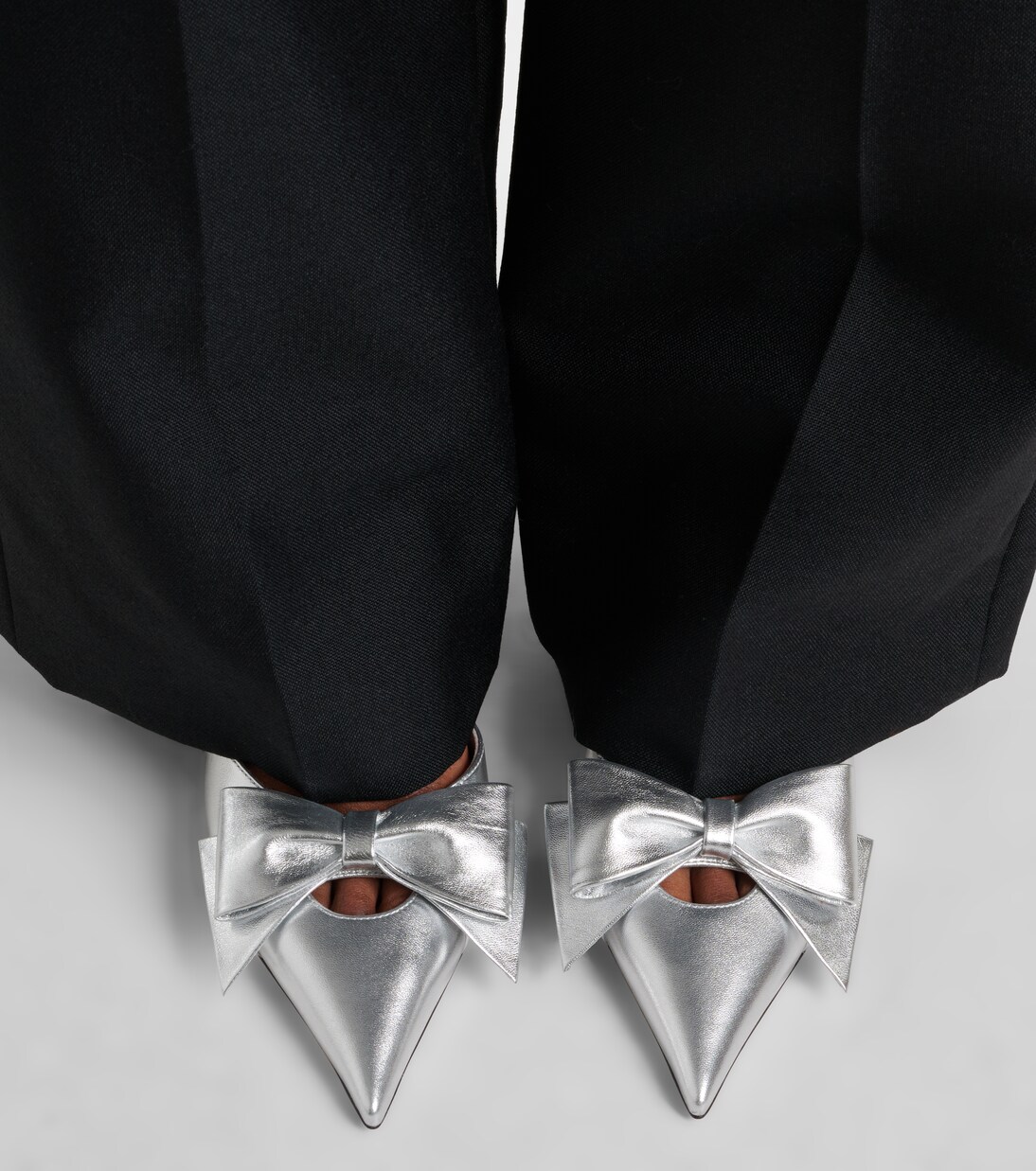 Metallic leather mules | Valentino Garavani