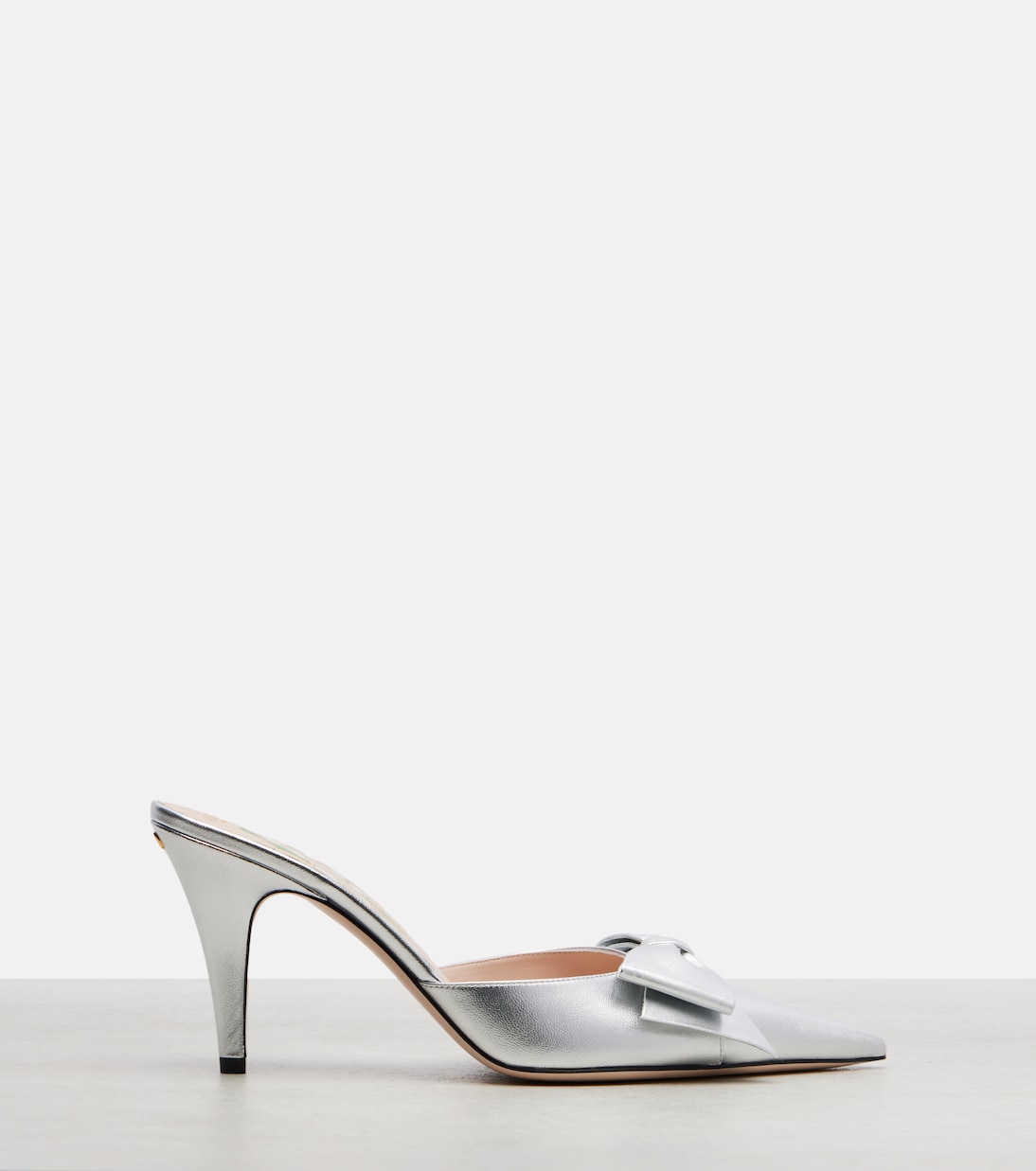 Metallic leather mules | Valentino Garavani