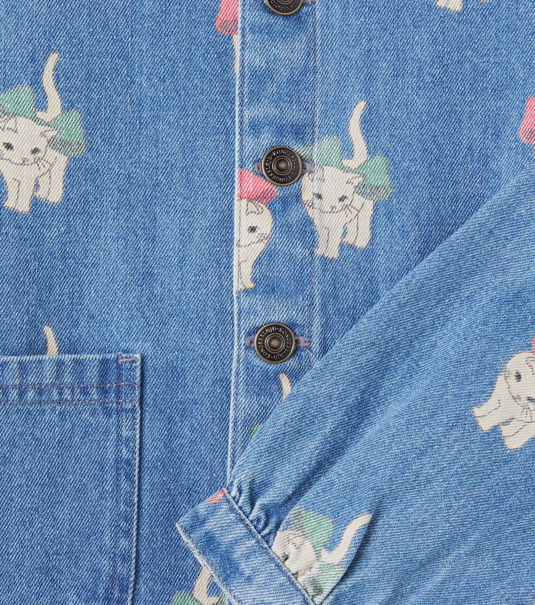 Bedruckte Jacke Magot aus Denim | Konges Sløjd