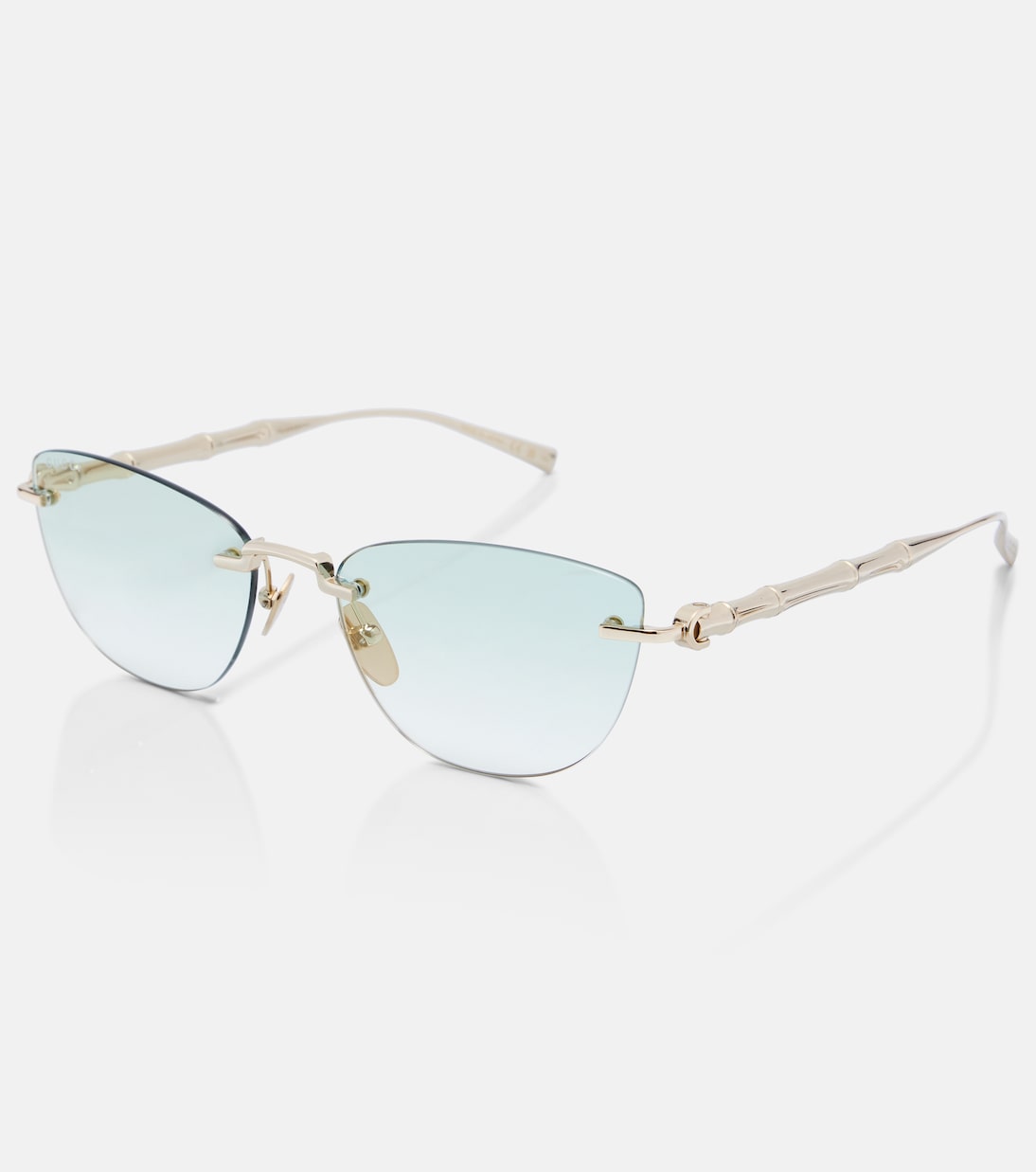Bamboo cat-eye sunglasses | Gucci