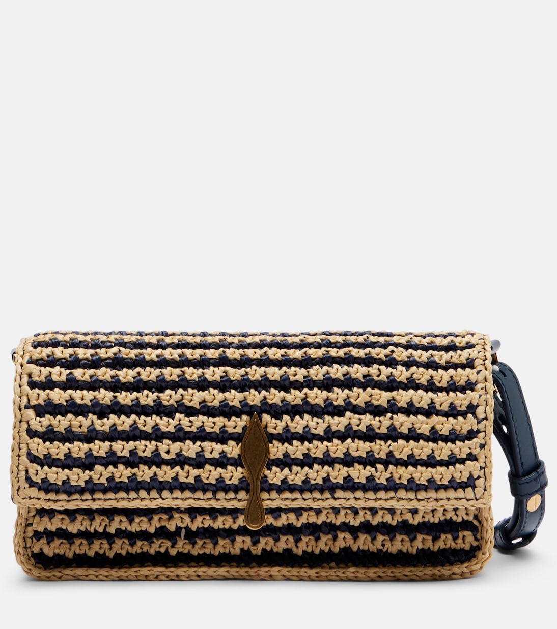 Bettina Mini leather-trimmed crochet clutch | Christian Louboutin