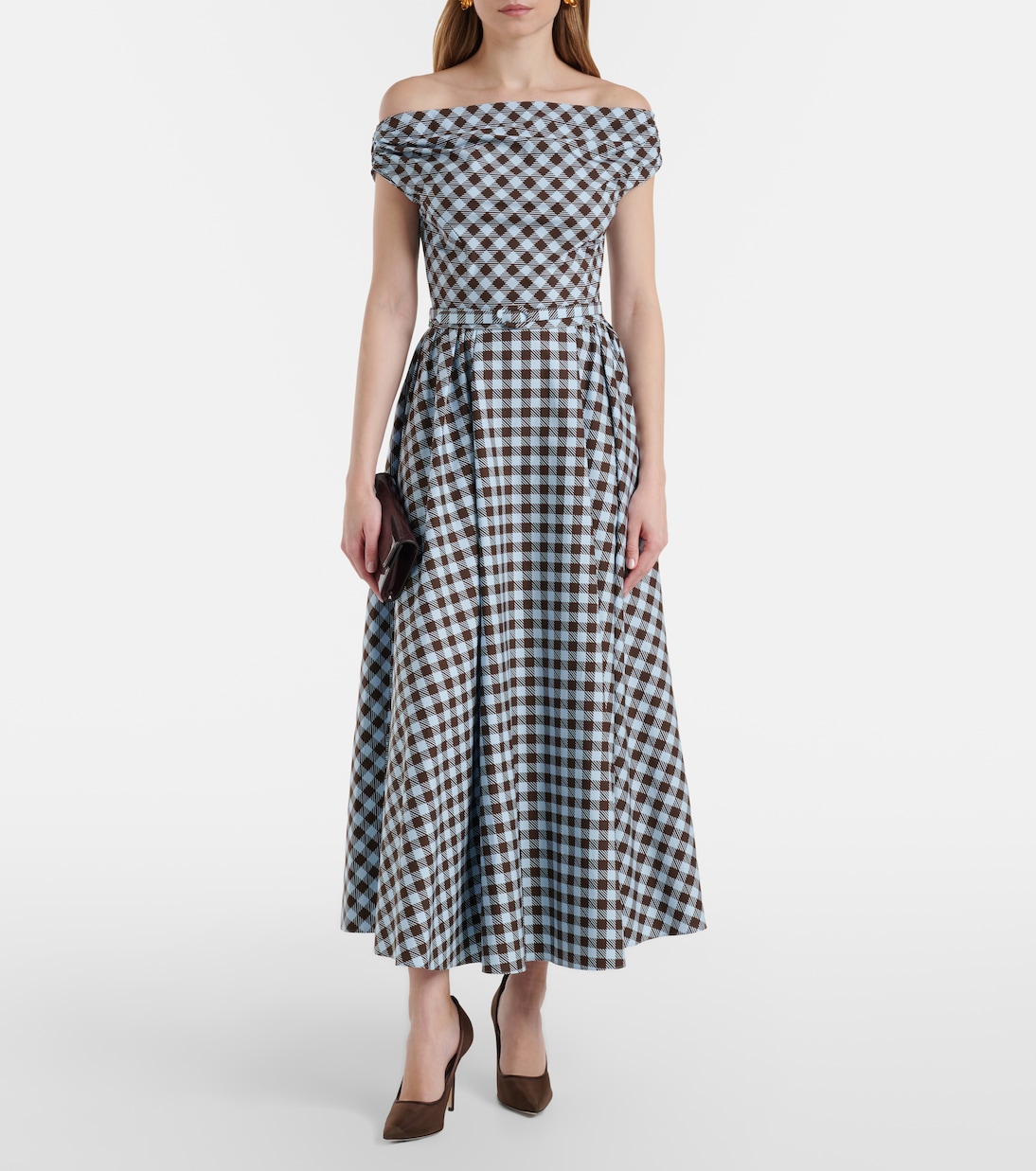 Midikleid aus einem Baumwollgemisch | Oscar de la Renta