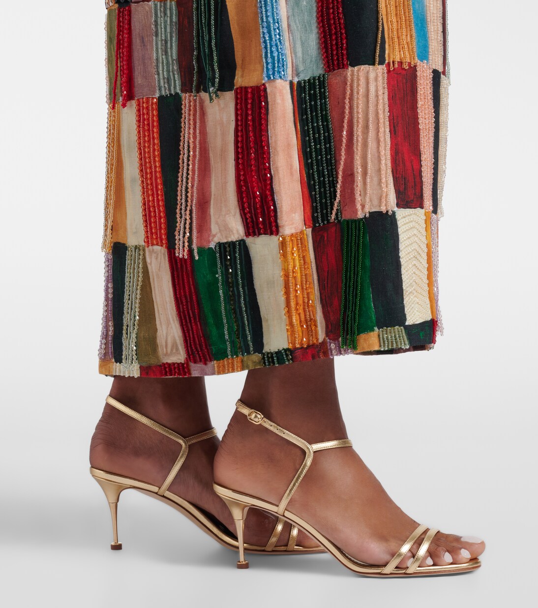 Sandalias Ciagalo de piel metalizada | Manolo Blahnik