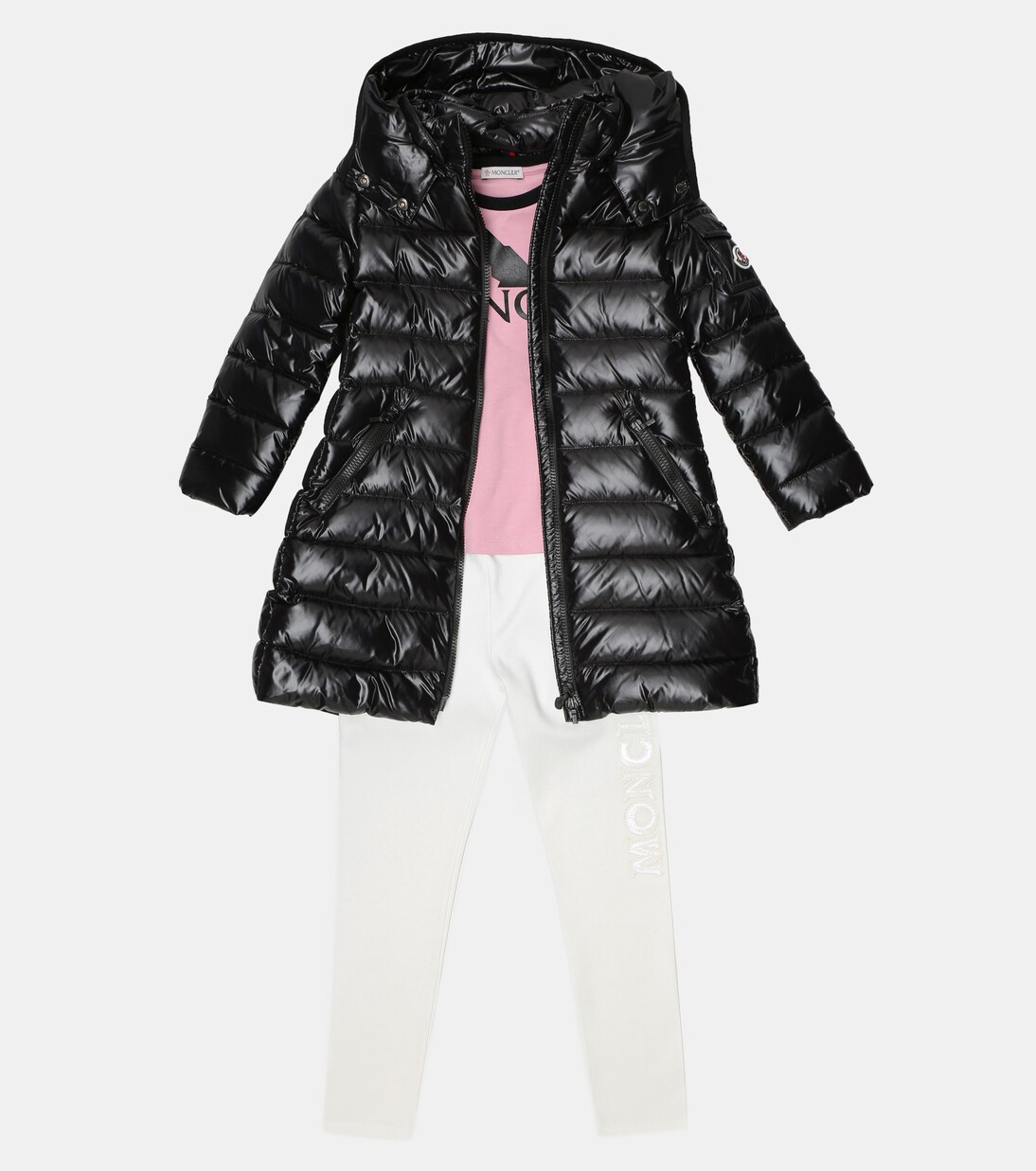Piumino lungo con cappuccio | Moncler Enfant