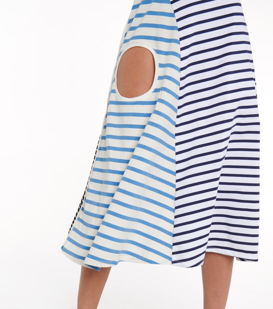 Striped cotton midi dress | Marine Serre