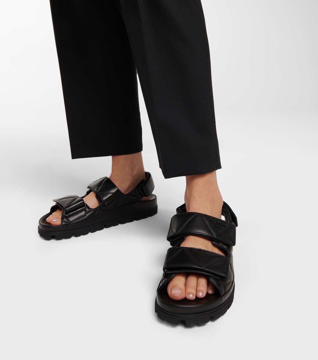 Sandali in pelle matelassé | Prada