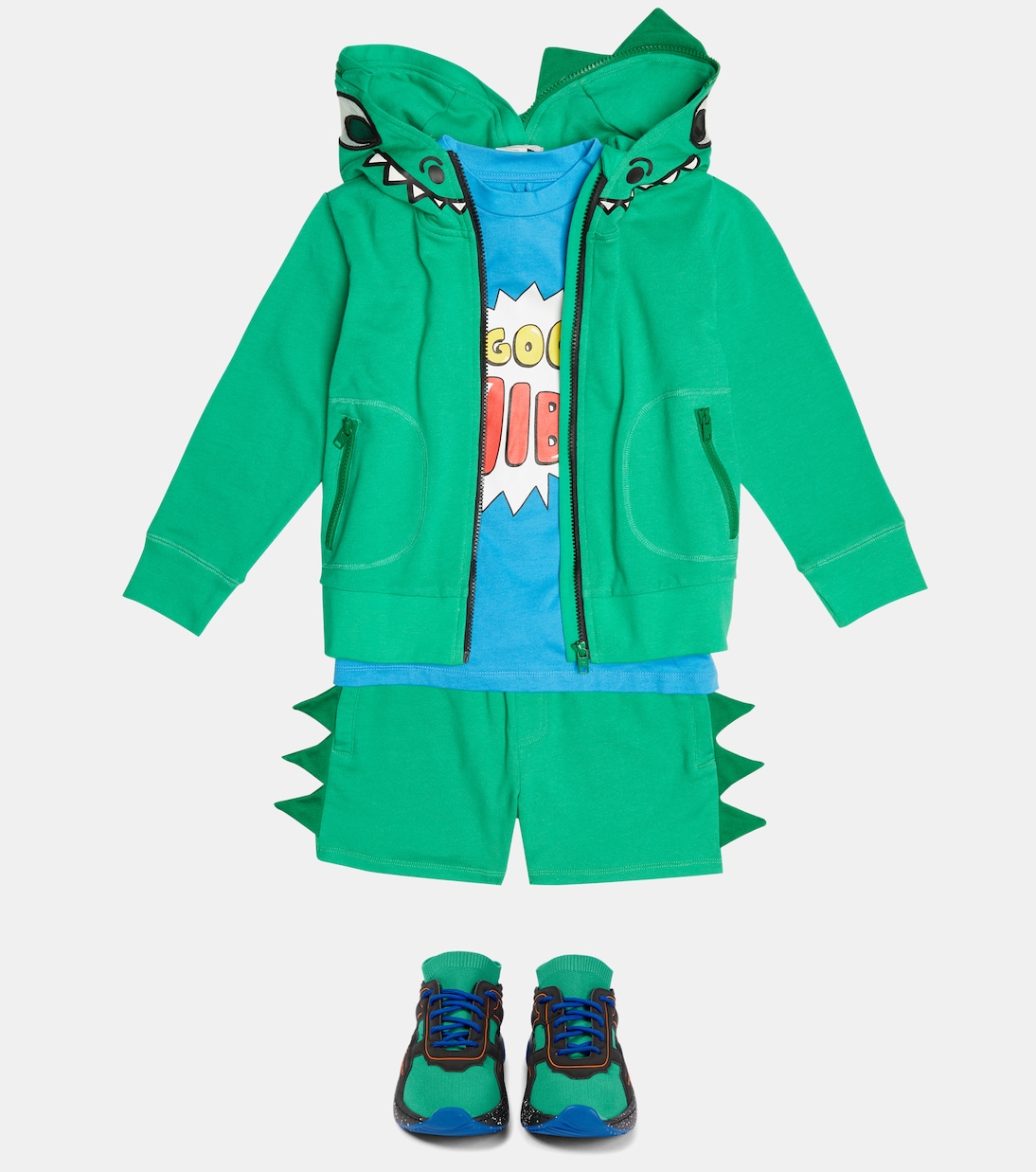 Set aus Hoodie und Shorts aus Baumwolle | Stella McCartney Kids